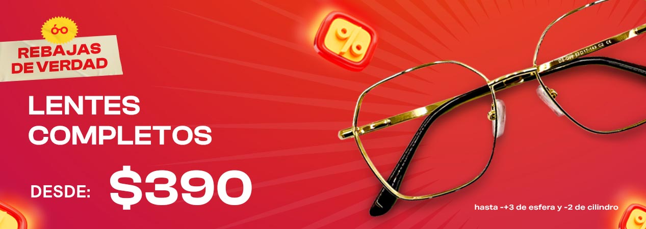 VDV Lentes Oftálmicos en 390 oferta básica